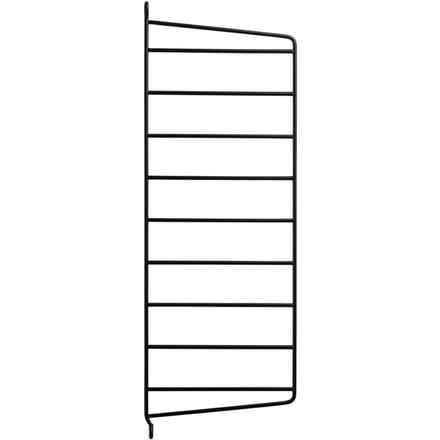 String Furniture - Rek wandladder - zwart - set van 2 - 75 x 20 cm