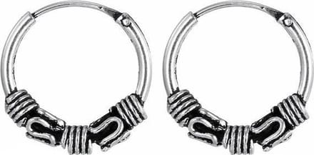 Fako Bijoux® - Bali Oorringen - Bali - 12mm - Zilverkleurig
