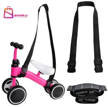 Draagriem voor Loopfiets, Step & Sled – Verstelbare Schouderband – schouderriem – Zwart – 11667