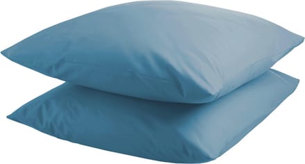 DoubleDry Kussensloop 2 stuks - 100% natuurlijk katoen - 2x 60x70 - turquoise