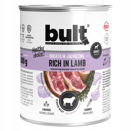 Bult Serie - Hondenvoer Blik - Lam - Nat - 24x800g