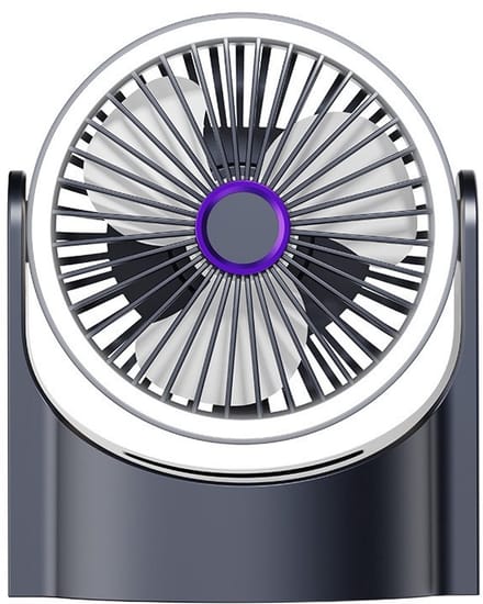 Bureauventilator - Campingventilator - campingventilator met lamp - Opklapbare Circulatieventilator - usb oplaadbaar - Ventilator - voor wandelen, reizen, spor