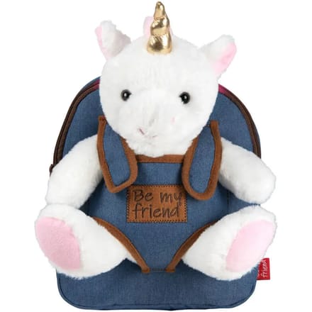 Rugzak met pluchen speeltje Perletti Tiara Unicorn backpack