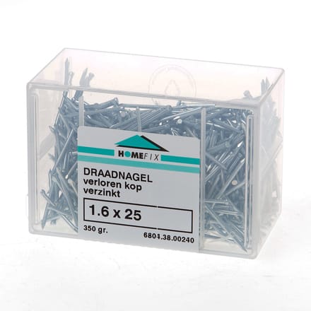 Homefix draadnagel vz vk 1.6x25 (200gr)