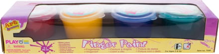 vingerverf / waterverf set basis kleuren - 8 x 90 ML - knutselen / creatief bezig zijn met kinderen