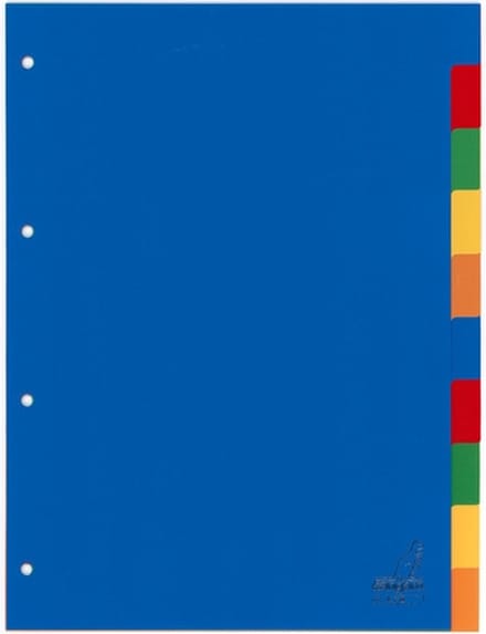 Tabbladen Kangaro 4-gaats A410 10-delig assorti PP - 25 stuks