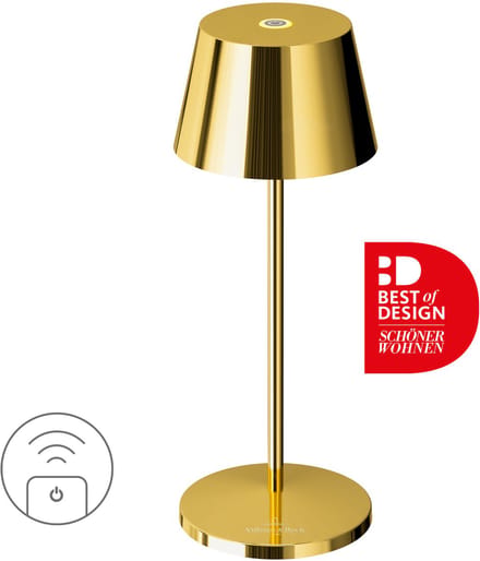 Sompex | Seoul Micro RC| Goud | oplaadbare tafellamp |