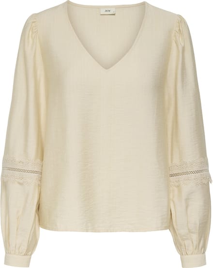 JDY - JDYAYLA L/S LACE TOP WVN - Dames - Blouses