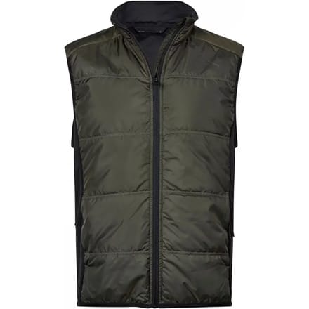 Tee Jays - Hybrid-Stretch Bodywarmer - Deep Green/Black maat M