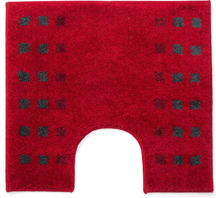 Casilin Brica WC-mat - 60 x 55 cm - Met uitsparing - Rood