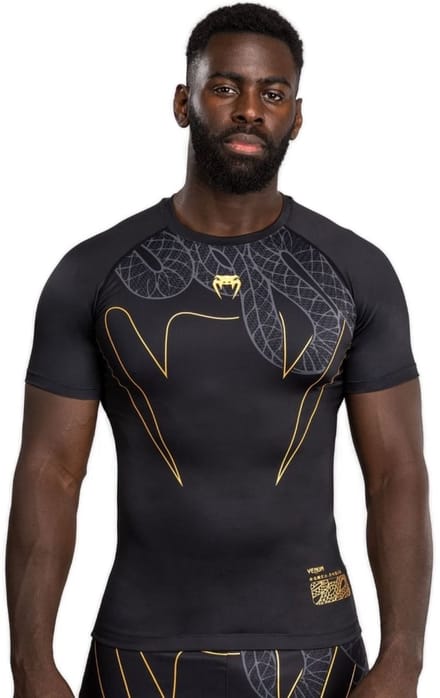 Venum Serpenti Rash Guard Zwart Zilver Goud - XL