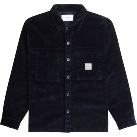Woodbird Krents corduroy shirt navy 2136 731