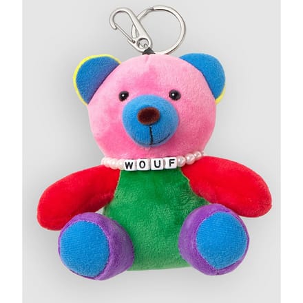 WOUF Rainbow Bear Bag Charm patroon