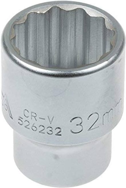 dop twaalfkant - 32 mm - 3/4 duims aansluiting - dopsleutel - rateldop - dop - asta