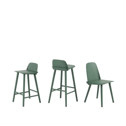Muuto Nerd eetkamerstoel - groen