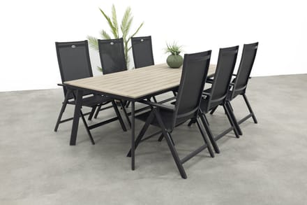 Hartman Napoli/Vigo 230x100 cm. verstelbare tuinset 7-delig