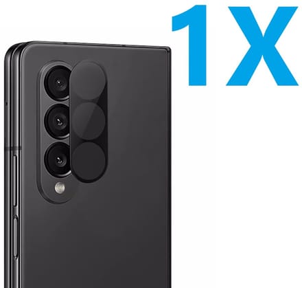 Camera lens Protector 1x Geschikt voor: Samsung Galaxy Z Fold 5 - screen protector - glas - bescherm je camera - beschermglas - Zwart