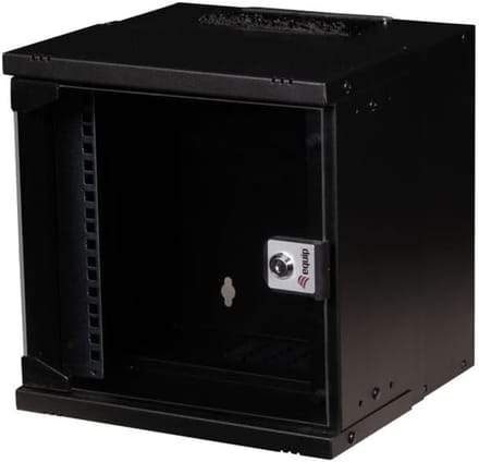 Wandbehuizing Serverkast - Netwerkkast 10 inch - Netwerkapparatuur Opslag - Compacte Installatie - 300x300mm - Zwart