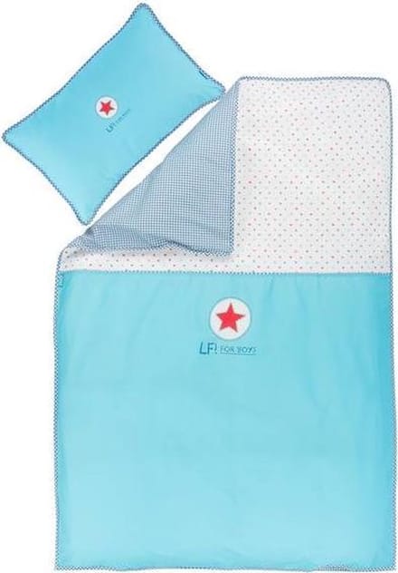 Lief! Boy - Dekbedovertrek - 100x135 cm + 1 kussensloop 40x60 cm - Blauw