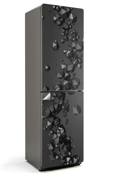 WALLFLUENT Koelkaststickers - Abstracte vormen - 60 x 205 cm - Zelfklevend