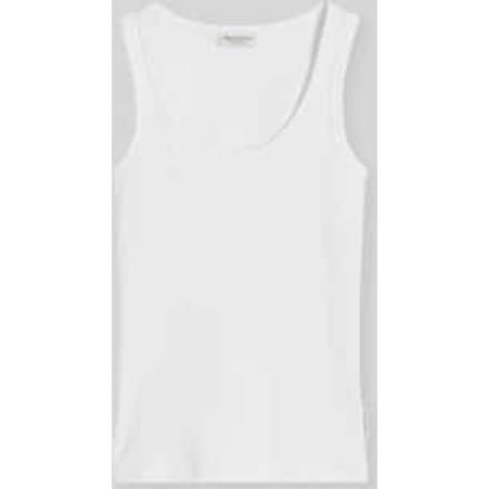 Slim fit tanktop van katoenmix