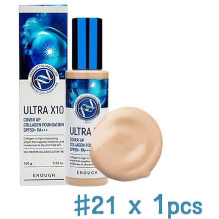 Genoeg Premium Ultra X10 Cover Up Collagen Foundation 100ml (9 Opties) 21
