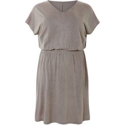 ESMARA Linnen damesjurk (Taupe, 3XL (56/58))