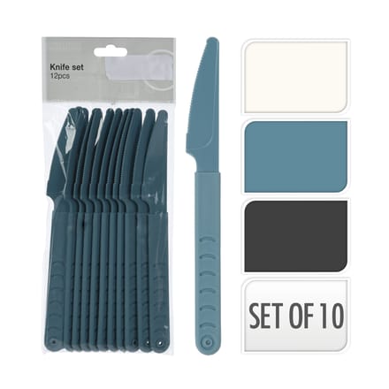 Excellent Houseware messenset 18,5 cm 12 stuks