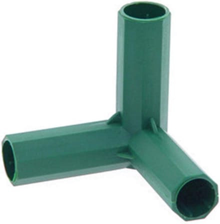 Kas Frame Connectoren - Verbindingsstukken PVC - Bouw Constructies - Set van 5 Stuks - 16 mm Binnendiameter - Groen