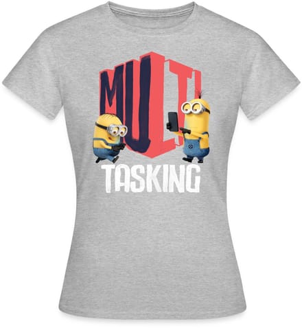 Minions Dave En Kevin Multitasking T-Shirt Dames