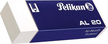 Pelikan witte potloodgom AL doos van 20 stuks