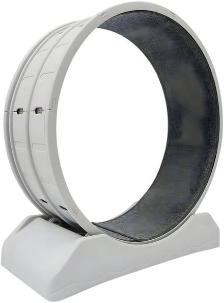 Kattenloopwiel – Voor katten – Loopband voor beweging – Grijs, 80 cm diameter