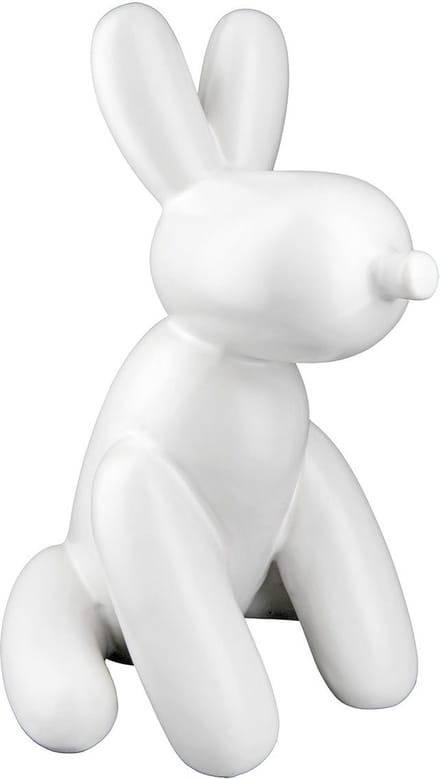 Gilde handwerk - Ballon Hond zittend - creme - keramiek- 25 cm hoog