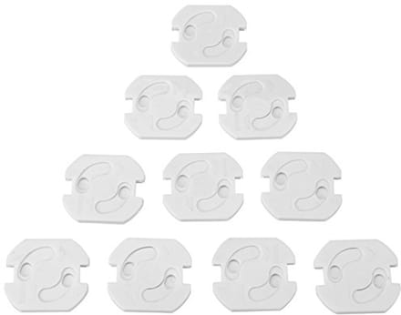 10 Stuks Veiligheid Socket Covers voor Eu Plug - Anti Elektrische Schok Bescherming