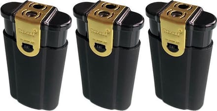 3x Tobaliq Dubbele Aansteker - Jetflame - Gewone Vlam