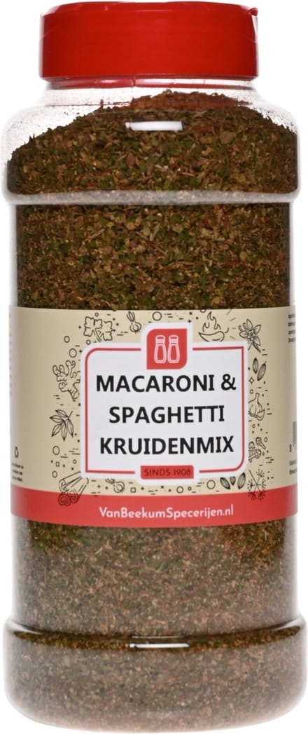 Van Beekum Specerijen - Macaroni & Spaghetti Kruidenmix - Strooibus 450 Gram