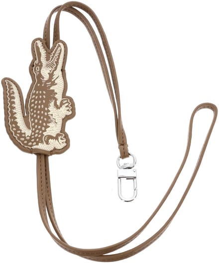 LACOSTE sleutelhanger Bag Charm Cookie Taupe