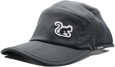 5-panel sportpet - Hardlooppet - Gerecycled - Sneldrogend / Volwassenen / One size (Zwart)