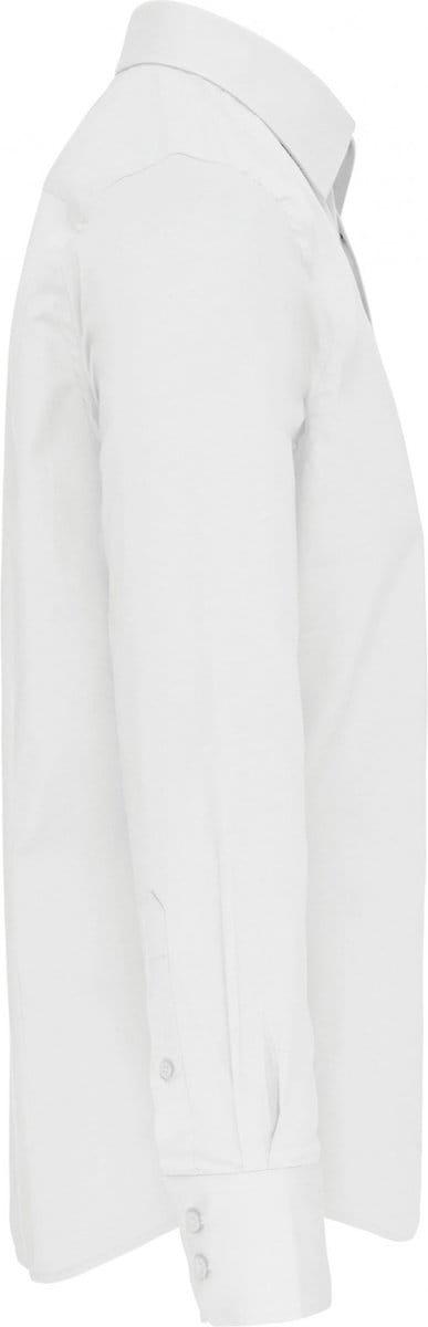 Kariban Heren stretch overhemd lange mouwen K529 - White - XL