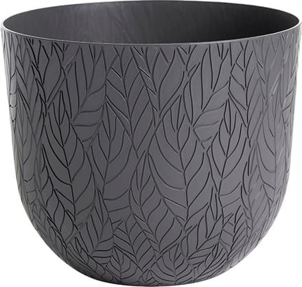 Elezza Leaf Tondo Bloempot Ø30 x H25 cm - Antraciet