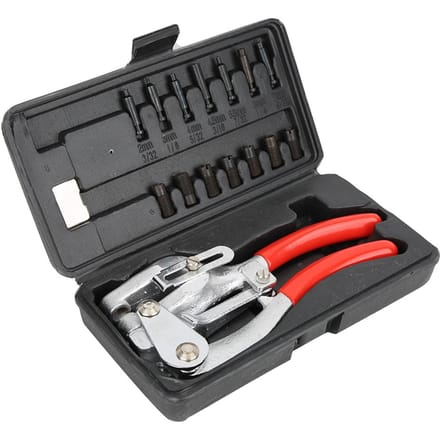 Hand?Held Power Punch Kit RVS IJzer Kunststof Gatpons Tang black