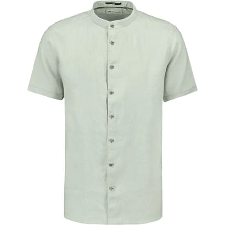 No Excess Shirt short sleeve granddad solid w mint