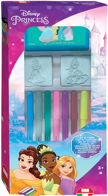 Multiprint Disney Prinses stempelset knutselset met kleurboek.