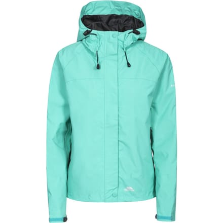 Trespass - Dames Miyake Waterdichte Jas met Capuchon (Turquoise)