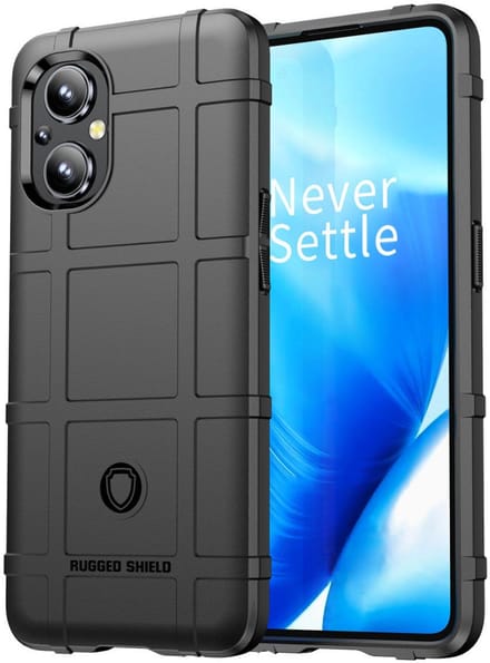 Oppo Reno 8 Lite Hoesje Shock Proof Rugged Shield Back Cover Zwart