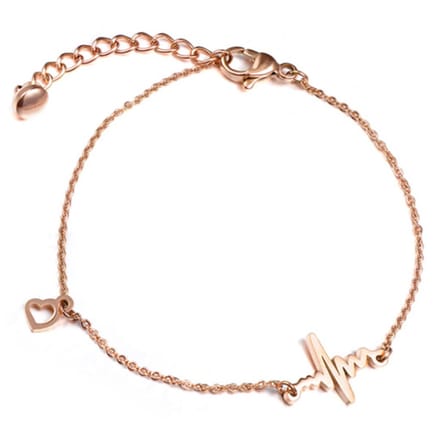 Cilla Jewels armband Heartbeat Rosegoudkleurig