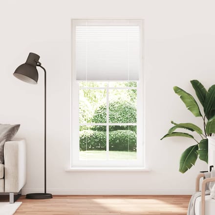 vidaXL - Plissé - rolgordijn - 95x200 - cm - stofbreedte - 94,4 - cm - polyester - wit