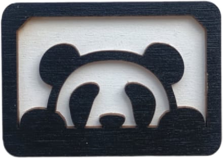 Naaldenhouder - Houten Naaldendoosje Panda