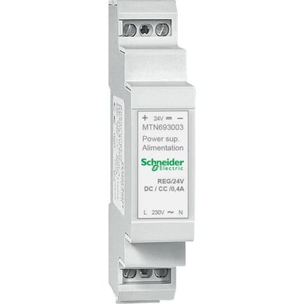 Schneider Electric MTN693003 Voedingsspanning REG, DC 24 V/0,4 A, lichtgrijs Verdeelkastaccessoire 1 stuk(s)
