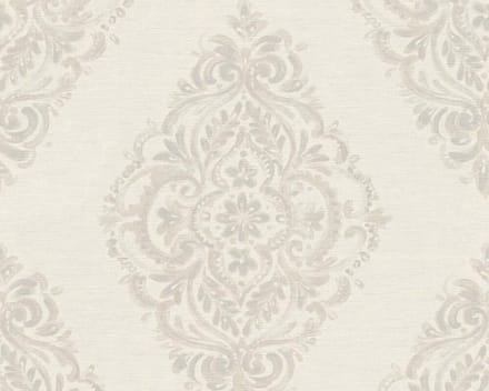 TRADITIONELE ORNAMENTEN BEHANG - Beige Grijs - AS Creation Around The World